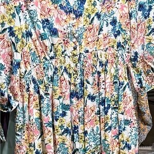 Floral Midi Dress in Multicolor NWOT